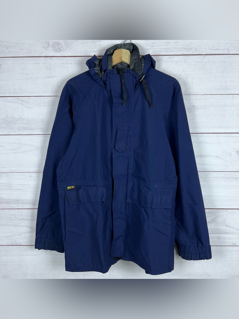 Propper Foul Weather Parka Mens Sz Small Navy Gore-Tex US Military Waterproof